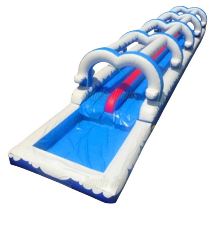 35' Blue Dual Lane Slip N Slide